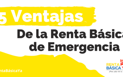 Renta básica de emergencia es el camino para salir de la crisis de los hogares y reactivar la economía del país